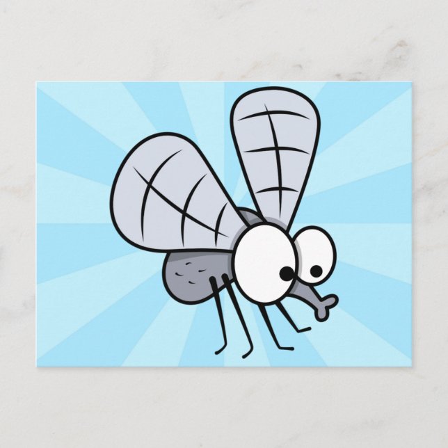 Carte Postale Joli Cartoon House Fly (Devant)