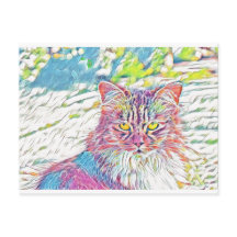 Joli Chat uni - anniversaire ou toute autre occasi
