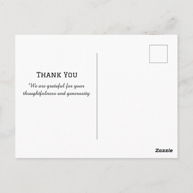 Carte Postale Joli chien Shihtzu chapeau de Père Noël Noël Merci (Dos)