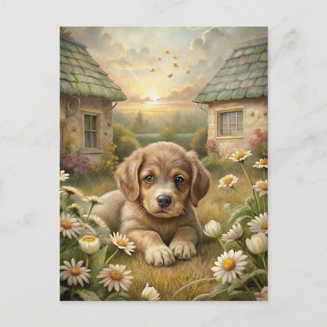 Carte Postale Joli chiot (Devant)