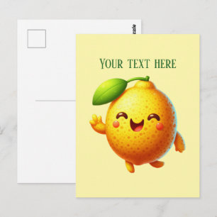 Carte Postale Joli citron frais personnalisable