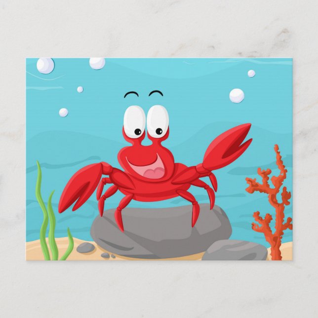 Carte Postale joli crabe (Devant)