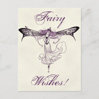 Carte Postale Joli Décal Fairy Vintage