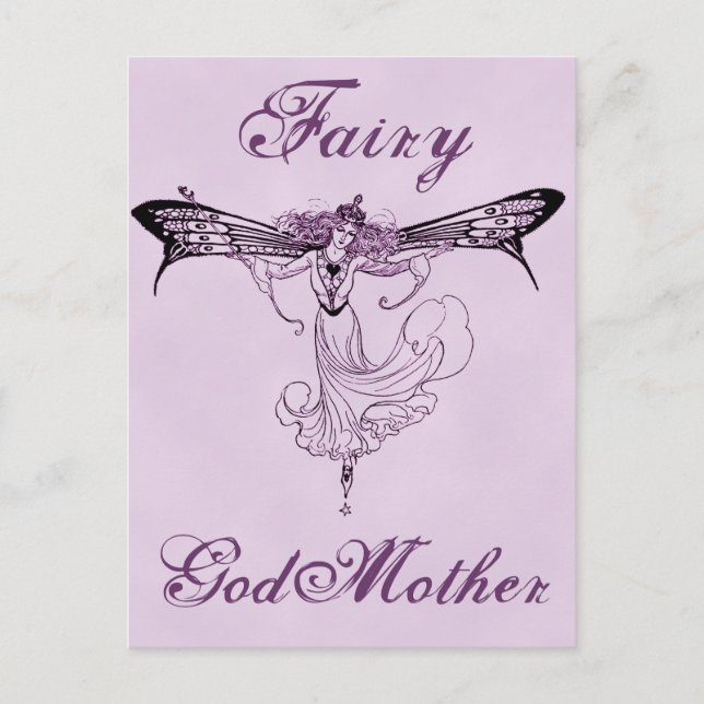 Carte Postale Joli Décal Fairy Vintage (Devant)