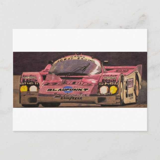 Carte Postale Joli en rose (Devant)