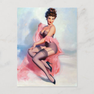 Carte Postale Joli en rose vers le haut