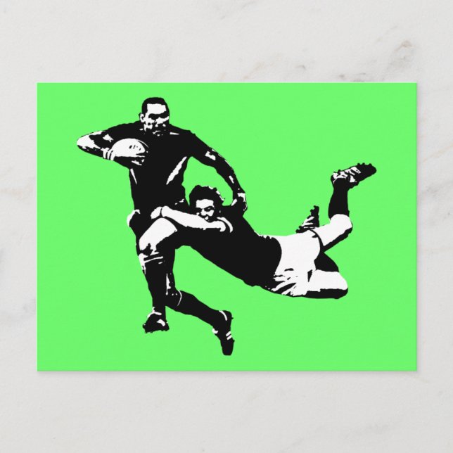 Carte Postale Joli équipement, Rugby (Devant)