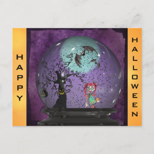 Carte Postale Joli Halloween gothique Éffrayant