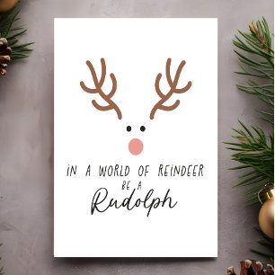 Carte Postale Joli Joyeux Noël Rudolph