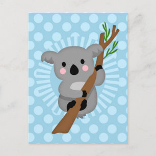 Carte Postale Joli Koala - Points Bleus