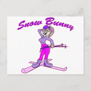 Carte Postale Joli Lapin De Neige