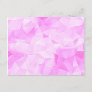 Carte Postale Joli motif coloré de couleur rose clair tendance