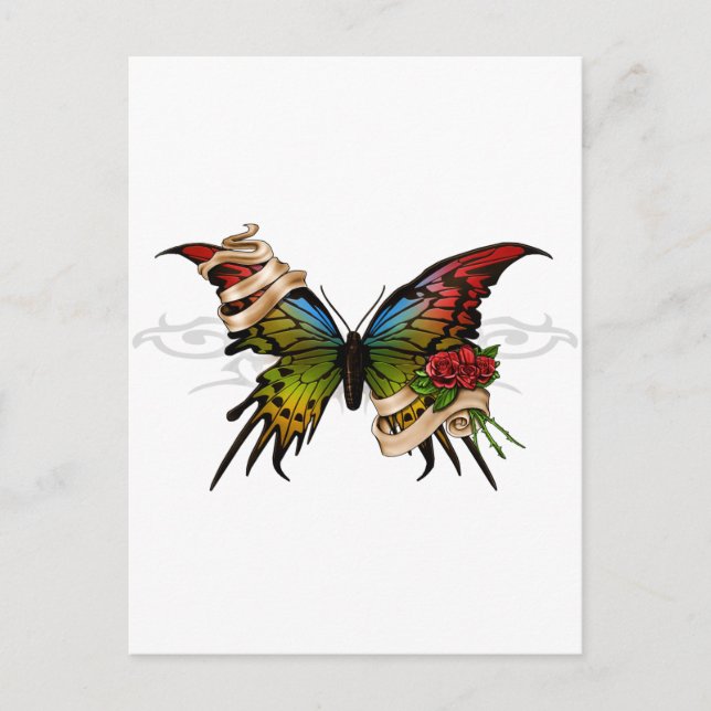 Carte Postale Joli papillon (Devant)