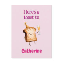 Joli personnage de toast au champagne pour femmes,