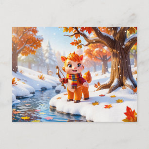 Carte Postale Joli personnage de zodiaque Sagittaire en 3D
