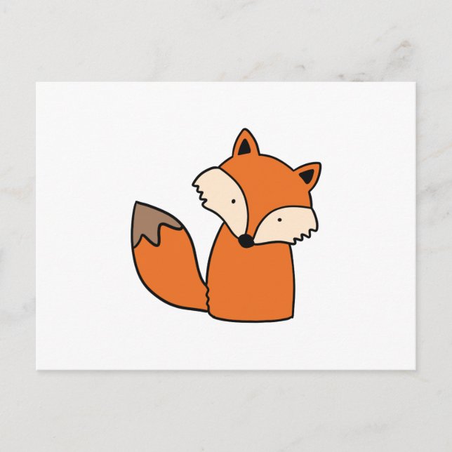 Carte Postale Joli renard rouge (Devant)
