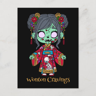 Carte Postale Joli Zombie Chinois