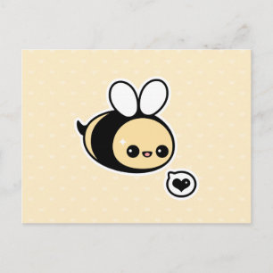 Carte Postale Jolie abeille à bourdons