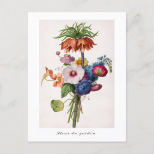 Carte Postale Jolie Amitié Jardin Fleurs Bouquet Floral