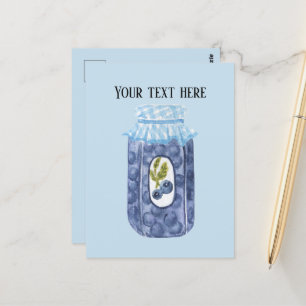 Carte Postale Jolie confiture de bleuet ajouter du texte