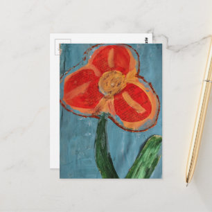 Carte Postale Jolie Fleur Multimédia Orange