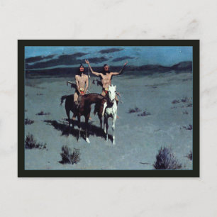 Carte Postale Jolie Mère Nuit par Frederic Remington