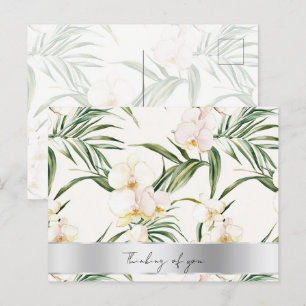 Carte Postale Jolie Orchidées à la crème blanche Penser à vous