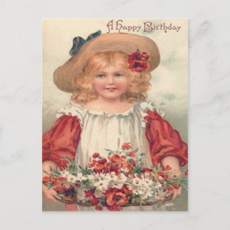 Carte Postale Jolie petite fille Daisy Pansy