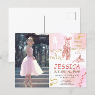 Carte Postale Jolie photo Chaussures Ballerina pour Girl Invitat