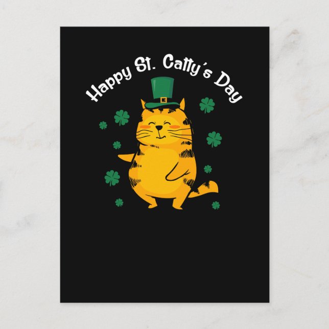 Carte Postale Jolie St. Catty's Day pour St. Patty (Devant)