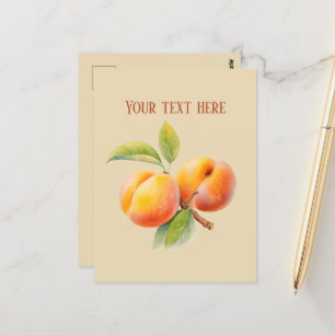 Carte Postale Jolies pêches ajouter un message