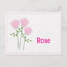 Jolies roses aquarelle art mois de naissance juin 