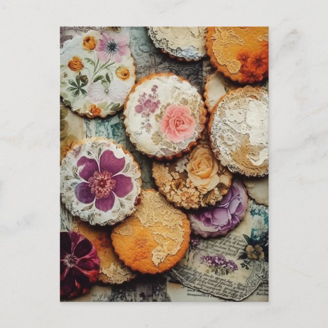 Carte Postale Jolis biscuits au sucre (Devant)