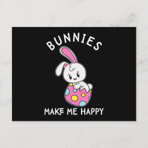 Carte Postale Jolis Lapins Me Rendent Heureux Joyeux Lapin De Pâ