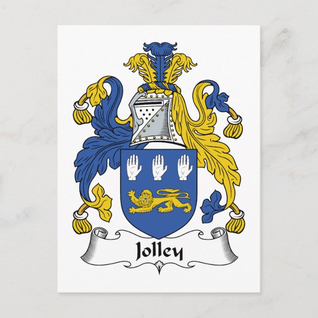 Carte Postale Jolley Family Crest (Devant)