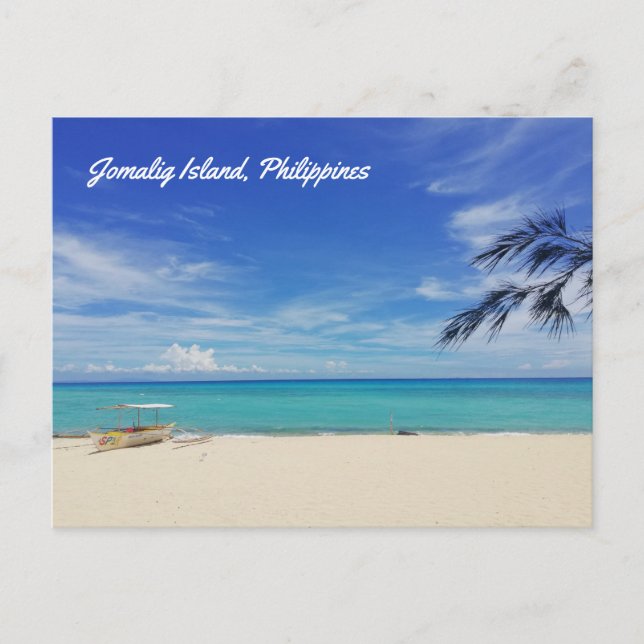 Carte Postale Jomalig Island Beach, Philippines (Devant)