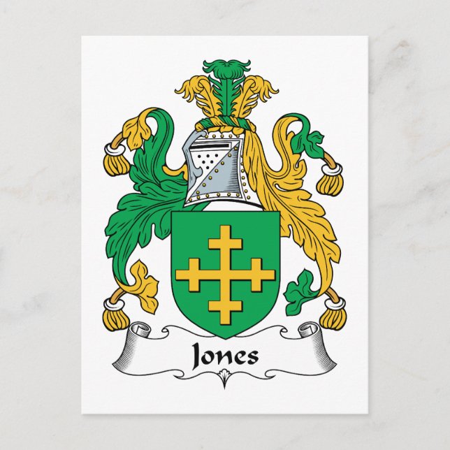 Carte Postale Jones Family Crest (Devant)