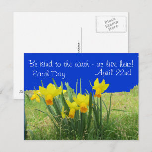 Carte postale - Jonquilles Jour de la Terre