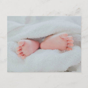 Carte Postale Jortes et pieds mignons pour bébé