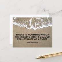 Joseph Addison Citation Inspirationnelle "Conseil"