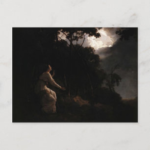 Carte Postale Joseph Wright - La Dame dans le Comus de Milton