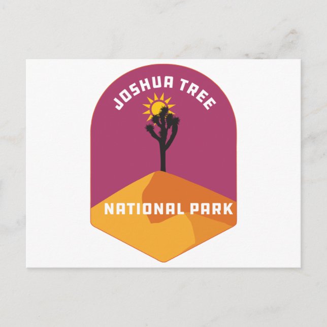 Carte Postale Joshua Tree National Park Camping Californie (Devant)