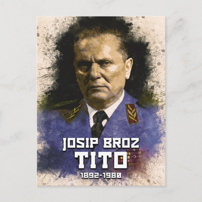Carte Postale Josip Broz Tito 1892 - 1980 Président de la SFRJ (Devant)