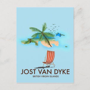 Carte Postale jost van dyke Îles Vierges britanniques.
