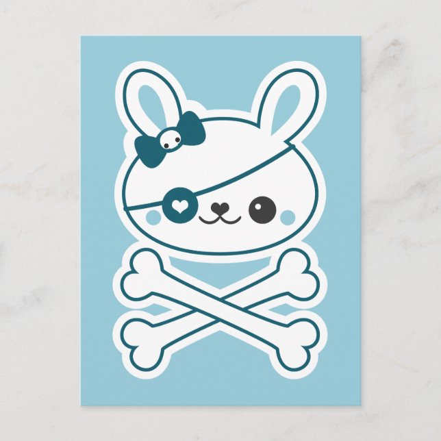 Carte Postale Jote Lapin Pirate (Devant)