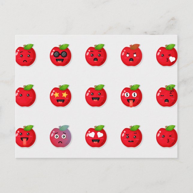 Carte Postale Jote Pommes Rouges Fantastiques (Devant)