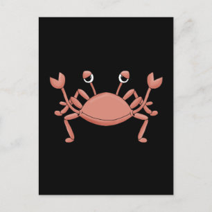 Carte Postale Jote Red Beach Crab dessin personnage