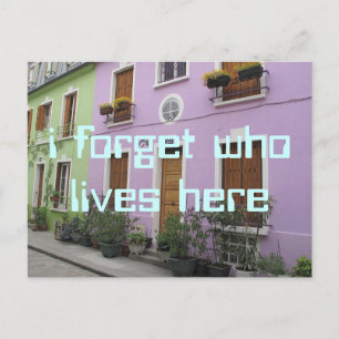 Carte Postale j'oublie