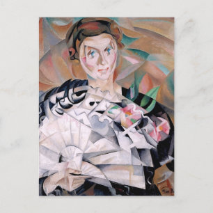 Carte Postale Jouer avec un ventilateur par Alice Bailly