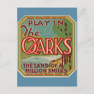 Carte Postale Jouer dans le pays des OZARKS d'un million de sour
